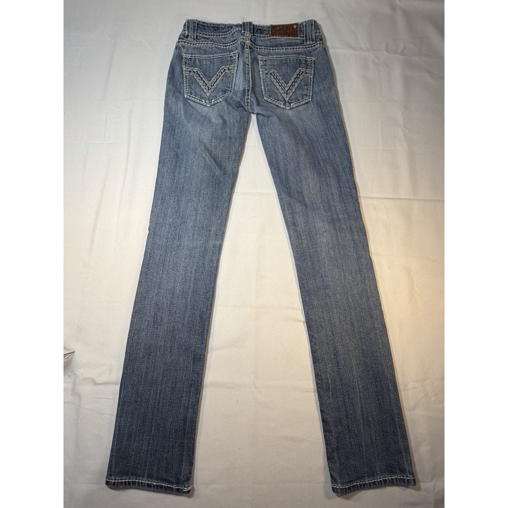 Vigoss‎ Womens Jeans Straight Leg Denim Blue Low Rise 0/25 - Picture 4 of 10